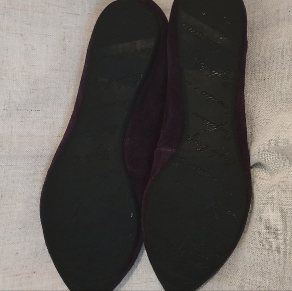 Purple Suede Flat Pointed Toe Loafer - Picture 5 of 5